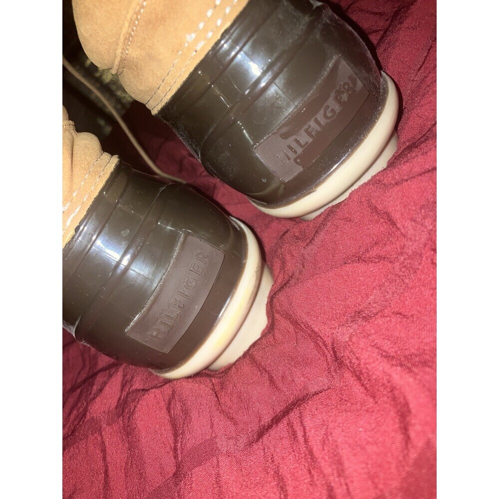 Tommy Hilfiger Duck Boots Women’s 9M Rain Waterproof Blue Brown Ankle TWHEAT-T - Picture 4 of 8